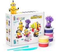 TOMY Coffret Hey Clay Moi Moche et Méchant Minions- pâte autodurcissante 15 pots & outils- Dès 3 ans