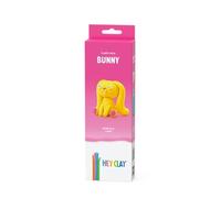 Hey Clay Fluffy Pets - Claymate Bunny - Argile colorée à sécher à l'air libre pour enfants - Kit d'argile séchée à l'air libre 3 canettes avec application interactive amusante