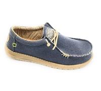 Hey Dude 40003 Chaussure Lacée Tissu Bleu Avio Semelle Caoutchouc
