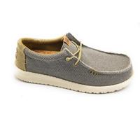 Hey Dude 40003 Chaussure Lacets Tissu Gris-Olive Semelle Caoutchouc