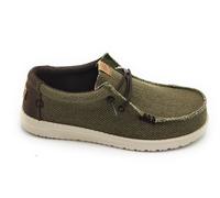 Hey Dude 40003 Chaussure Lacets Toile Caffè-Oliva Semelle Caoutchouc EU 40