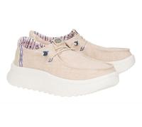 HEYDUDE Chaussures bateau Wendy Peak HD41946 – Toile chambray beige – Femme EU 39