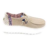 Hey Dude 41946 Chaussure Lacets Toile Beige Semelle En Caoutchouc