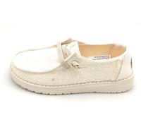 Hey Dude 45478 Chaussure Lacée Tissu Paillettes Ivoire Semelle Caoutchouc