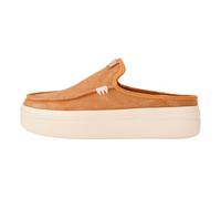 Hey Dude Austin Lift Classic Sabots Femme En Daim Tan Plateforme Zeppa 3,5 cm