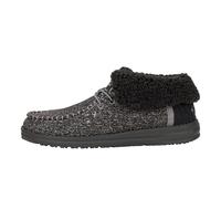 Hey Dude Bottines Wendy Fold pour femme, noir/noir, 38 EU