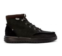 Hey Dude Bradley - Bottes cuir homme hautes noir à lacets, talon plat 43