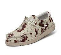 Hey Dude Chaussures Wally Camouflage MOC Toe Shoes pour Homme, Camouflage désert, 42 EU