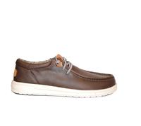 HEYDUDE Paul Classic - Chaussures pour Hommes - Baskets avec Semelles Confortables - Style Mocassin, Brown, 43