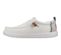 HEYDUDE Baskets Wally Craft Linen pour homme Blanc Taille 40