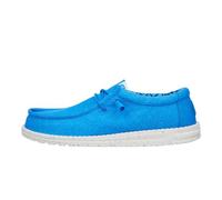 Hey Dude Homme Wally Canvas Moccasin, Bleu, 40 EU