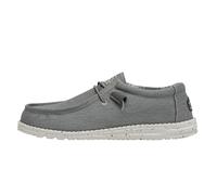 Hey Dude Homme Wally Stretch Canvas MOC Toe Shoes, Gris, 38 EU