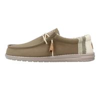 Hey Dude Wally Linen Natural Boat Shoes Vert EU 45 Homme