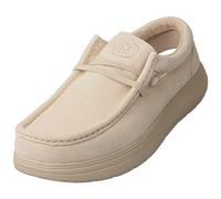 HEYDUDE Baskets Wally HD41975 Suède COMF pour Homme Beige Taille 42