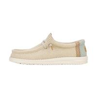 Hey Dude Mocassins Wally Jute pour Homme, Gris Pierre/Vert Iceberg, 46 EU, Gris Pierre Vert Iceberg, 46 EU