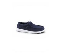 Hey Dude - Mocassins Wally Stretch Canvas - Homme - Chaussures - Bleu - Taille: 45 EU