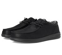 Hey Dude Paul | Chaussures pour hommes | Mocassins à lacets pour homme | confortables et légers, noir/noir, 43 EU