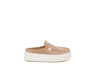 Hey Dude - Sandales Compensées en Daim Beige - Femme - Chaussures - Beige - Taille: 41 EU