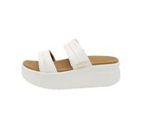 Hey Dude Sandales Sabot Femme Zeppa Platform Austin Slide 2 Brides Lt. Ivory