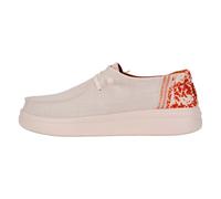 Hey Dude Shoes Mocassino Con Lacci elastici in Tessuto Bianco 39