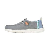 Hey Dude Shoes Mocassino in Tessuto di Lino Grigio 41