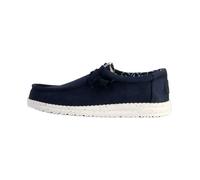 HEYDUDE Chaussures bateau homme Wally Canvas Semelle caoutchouc Bleu 43