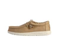 HEYDUDE Chaussures bateau Wally Canvas 40700-265 – Semelles confortables – Beige – Homme EU 42