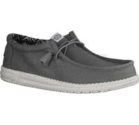 HEYDUDE Wally Canvas - Chaussures pour Hommes - Baskets avec Semelles Confortables - Style Mocassin, Light Grey, 43