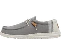Hey Dude Wally Linen | Mocassins pour Homme | Chaussures à Enfiler Confortables et légères pour Homme, Gris, 47 1/3 EU