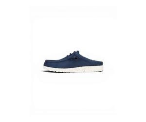 Hey Dude - Wally Slip Stretch Canvas - Homme - Chaussures - Bleu - Taille: 44 EU