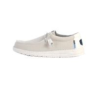 HEYDUDE Chaussures bateau Wally Sport Mesh homme - maille, talon plat, lacets Blanc 43