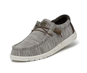 Hey Dude Wally Stretch Mix - Chaussures pour Homme - Vert calcaire - Pointure 45, Gris, 43.5 EU
