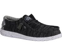 Hey Dude Wally Stretch Mix Herren, Slip On, Sneaker, Textile/Stretch, Noir - Chaussures pour hommes Sneaker / Chaussures à lacets, Noir