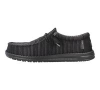 HEYDUDE Chaussures pour homme Wally Stretch Sox – Mocassin, semelles confortables – Black/White 42