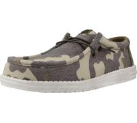 HEYDUDE Wally Washed Camo - Chaussures pour Hommes - Baskets avec Semelles Confortables - Style Mocassin, Camo, 42