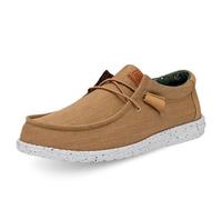 Hey Dude Wally Washed Canvas Chaussures Bateau pour Homme Marron 40296-267 42