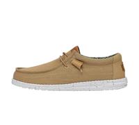 Hey Dude Wally Washed Canvas Chaussures Bateau pour Homme Marron 40296-267 44