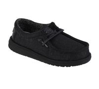 Hey Dude Wally Youth Basic 40041-001, pour un garçon, Noir, sneakers 33
