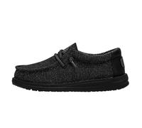 Hey Dude Wally Youth Basic MOC Toe Shoes pour garçon, Noir, 36 EU