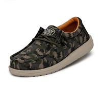 Hey Dude Wally Youth Camodino MOC Toe Shoes, Musc, 31 EU