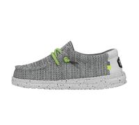 Hey Dude Wally Youth Sox MOC Toe Shoes, Blanc Pierre, 34 EU