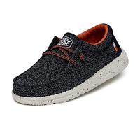 Hey Dude Wally Youth Sox MOC Toe Shoes, Bleu océan, 32 EU