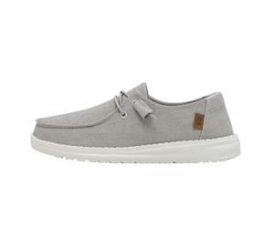 Hey Dude Wendy Chambray MOC Toe Shoes pour Femme, Gris Clair, 36 EU