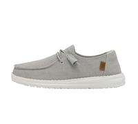 Hey Dude Wendy Chambray MOC Toe Shoes pour Femme, Gris Clair, 37 EU