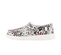 Hey Dude Wendy Leopard - Mocassins pour enfants - Dessus en toile imprimée - Doublure en toile, rose/multicolore, 37 EU