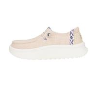 Hey Dude Wendy Peak Chambray Tissé Chaussures Femme en Toile Compensées Platform