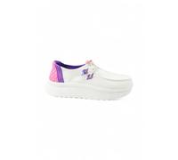 Hey Dude - Wendy Peak Chambray Woven - Femme - Chaussures - Blanc - Taille: 39 EU