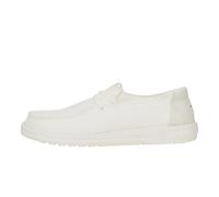 Hey Dude Wendy Rise Eyelet 43128.100 Mocassino in Pizzo di Tessuto Bianco 36
