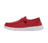 Hey Dude Wendy Slub Canvas - Chaussures pour Femme - Rouge - Taille EU 36