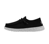 Hey Dude Wendy Slub Canvas MOC Toe Shoes, Noir, 39 EU